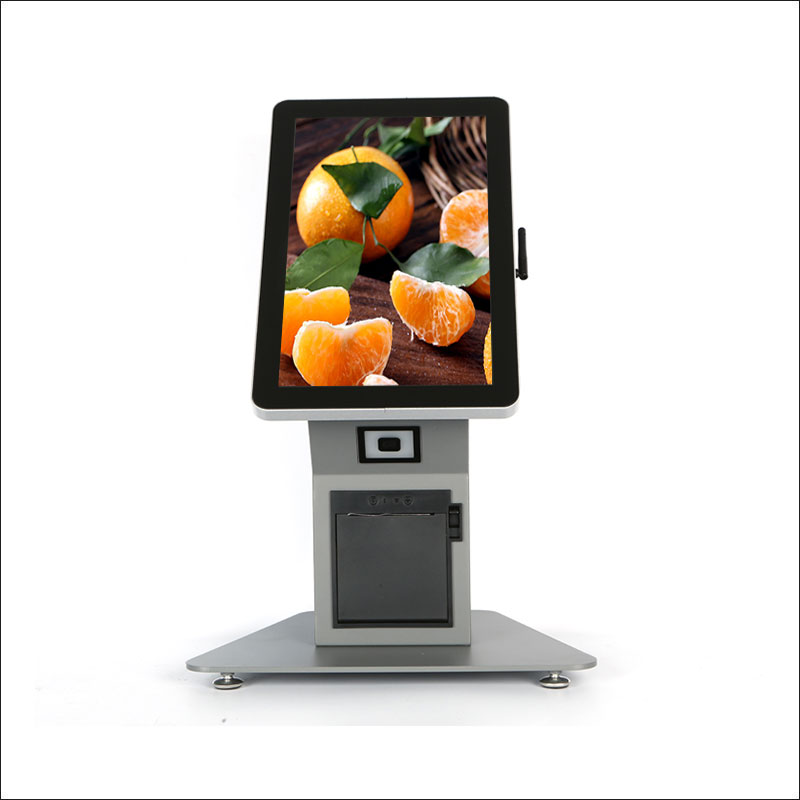 15.6 21.5 ນິ້ວ Portrait Touchscreen Self Ordering Kiosk